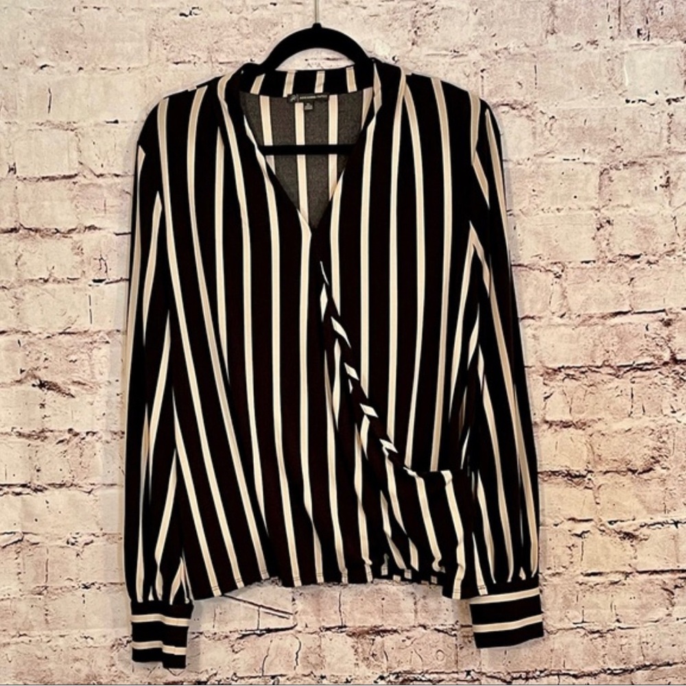Adrianna Papell mock wrap blouse